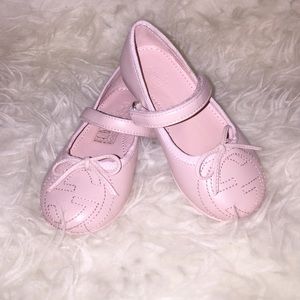 Authentic Pink Gucci Ballet Flats With Bow