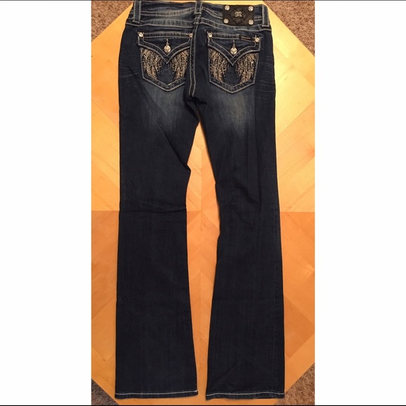 NWOT Dark Wash Angel Wing Miss Me Bootcut Jeans