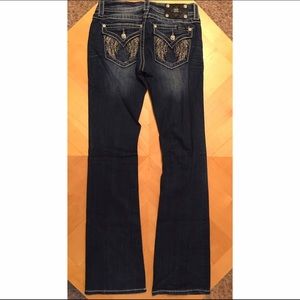 NWOT Dark Wash Angel Wing Miss Me Bootcut Jeans