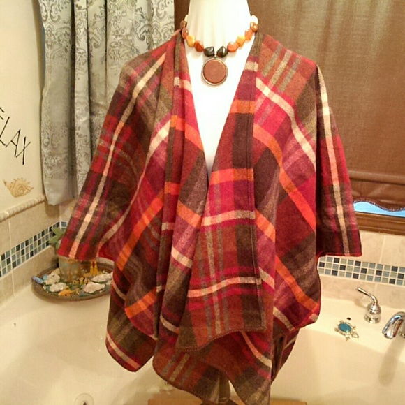 Talbots Jackets & Blazers - $$⬇️Gorgeous Talbots blanket poncho