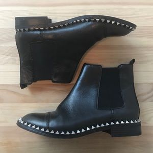 Zara Black Low Studded Booties