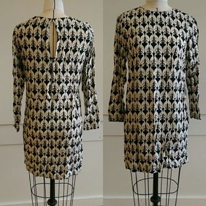 Adorable dog print shift dress