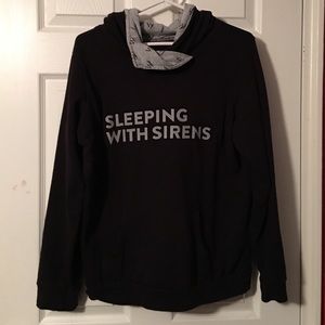 Black sleeping with sirens hooded sweatshirt!