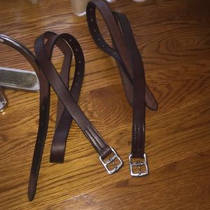 New English stirrup leathers