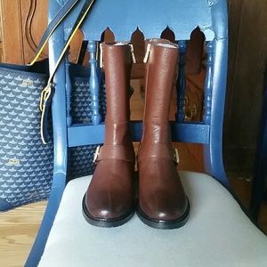 Bcbgeneration Santino cognac boots, size 8.5 NEW