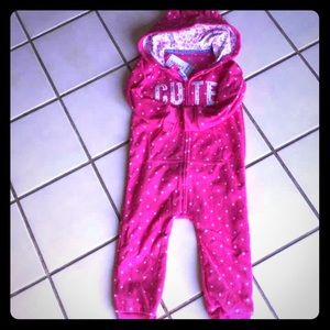 Carter's Girls hooded jumpsuit