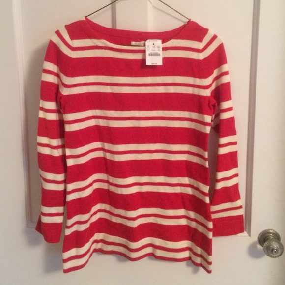 NWT- j crew factory stripped sweater - Picture 1 of 2