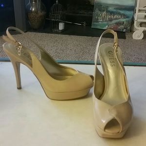 Guess tan heels