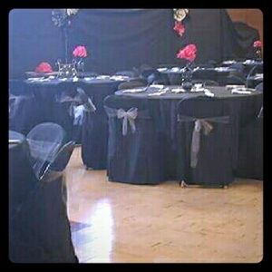 120" Round polyester table cloths