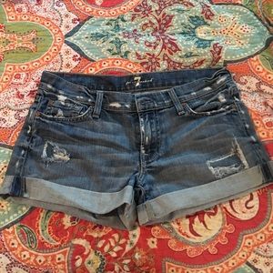 Seven for all mankind shorts size 28