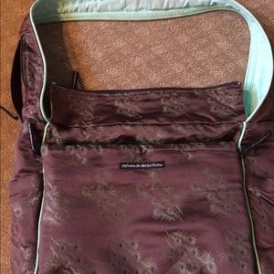 Petunia Picklebottom Diaperbag. Peacock brown