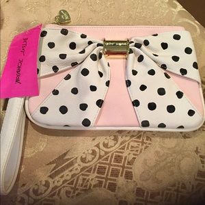 Betsey Johnson polkadot Wristlet!BLACK FRIDAY SALE