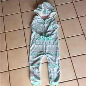 Carter's Girls hooded jumpsuit