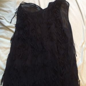 Sheer fringe top