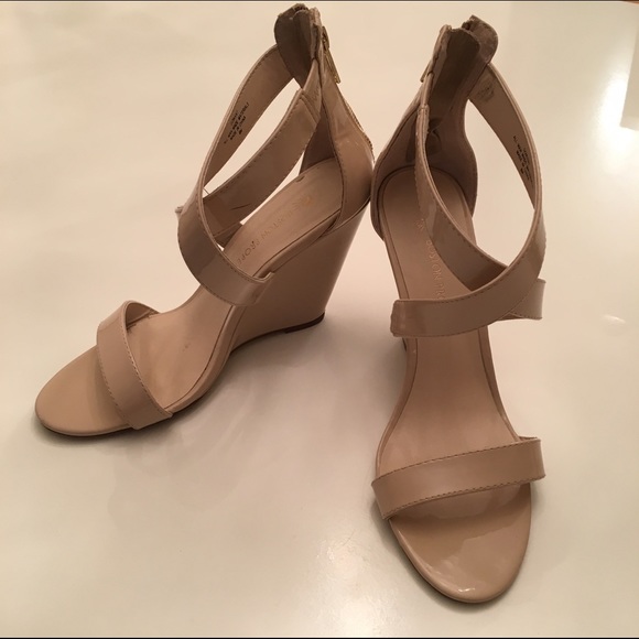 Boston Proper Nude Wedges