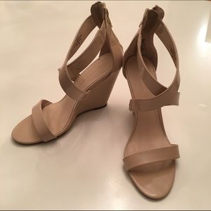 Boston Proper Nude Wedges