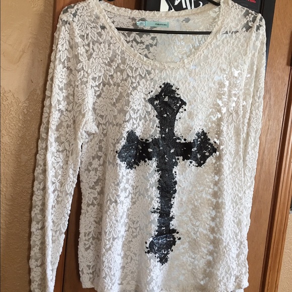 Maurice's long sleeve lace top