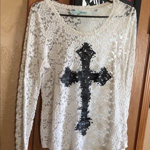 Maurice's long sleeve lace top