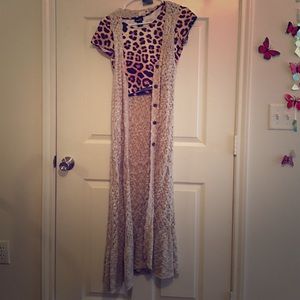 Long duster sweater vest