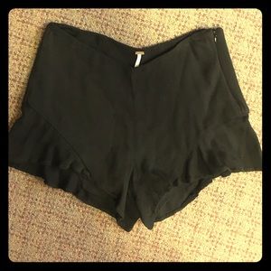 Free people black flowy shorts