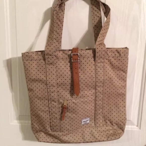 Herchel market tote polka - dot new w/o tags
