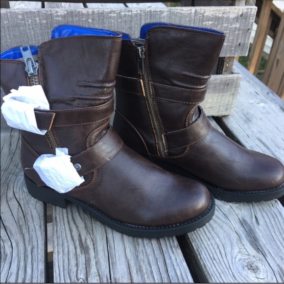 Penny Loves Kenny Vegan Moto Boots! NEW! - Picture 2 of 7