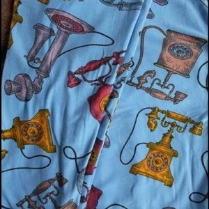 Lularoe Unicorn Old Fashioned Phone OS Leggings