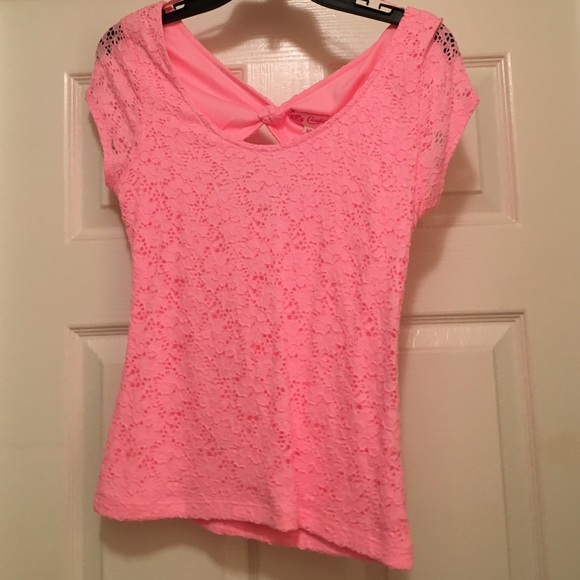 Candies Pink crop top.