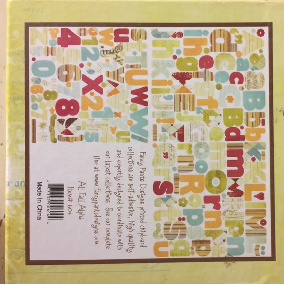 Scrapbook Fall Chipboard Alphas - Picture 2 of 4