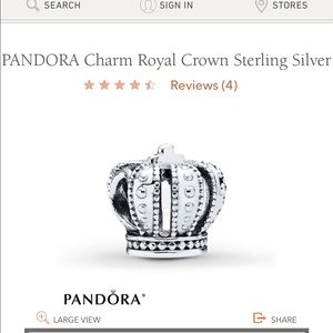 Royal crown pandora charm