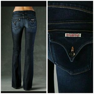 Hudson Button-flap Pocket Straight Leg Jeans