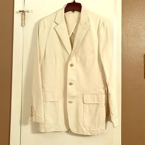 J. Crew Men's Cream Blazer Size S