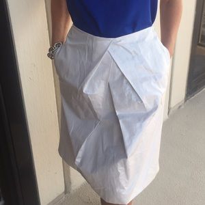 💘Banana Republic Shiny silver toned Skirt💝