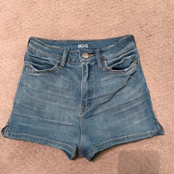 BDG denim high waisted shorts