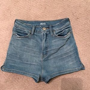 BDG denim high waisted shorts