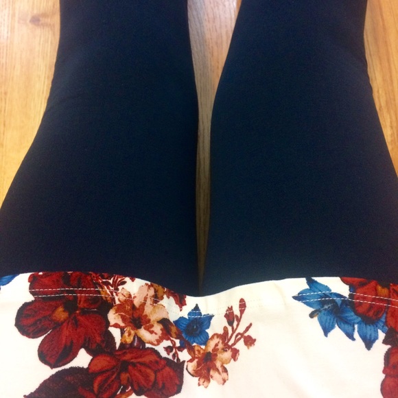 Navy Fleece Lined Leggings
