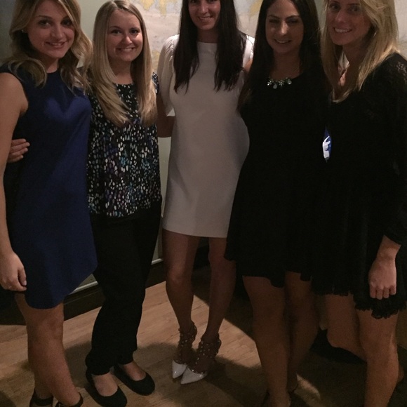 BCBG cobalt blue dress with black side sequins - Picture 4 of 4