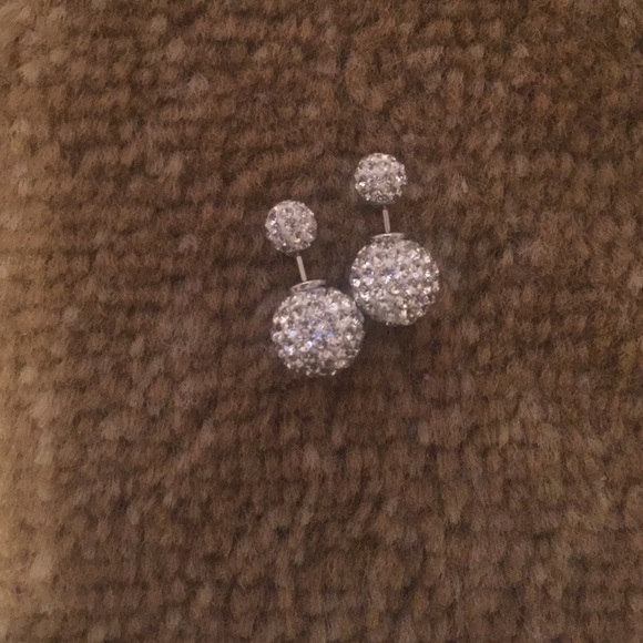 Double sided earrings.