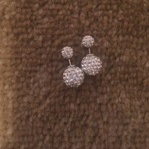 Double sided earrings.