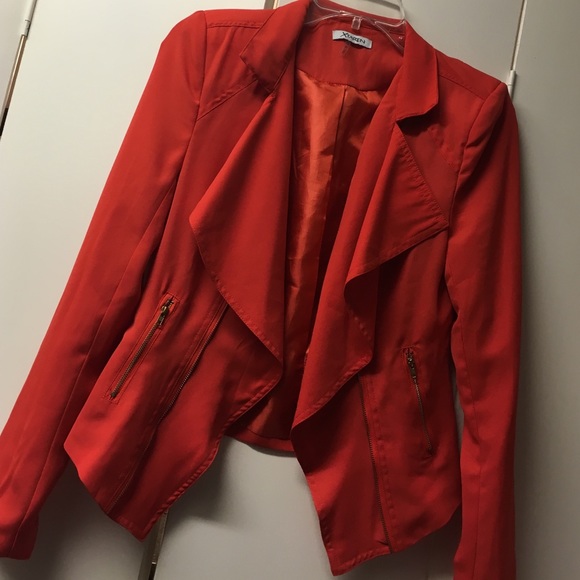 Orange/red blazer