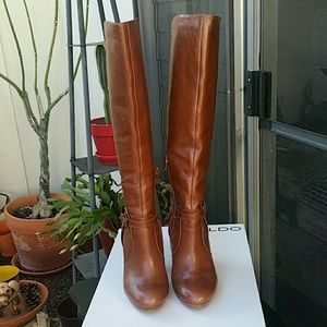 Aldo brown tall boots