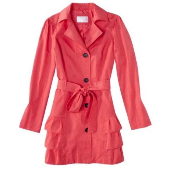 Target Ruffle Trench Coat