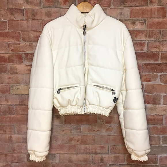 💜VERSACE White Bomber Jacket💜 - Picture 1 of 4