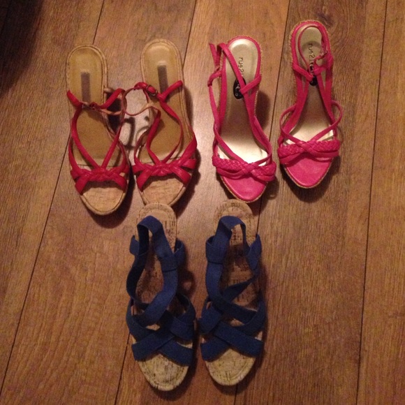 3 pairs of wedges