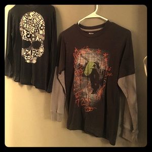 🏄🏻2, boys size 10/12 longsleeve skater shirts.
