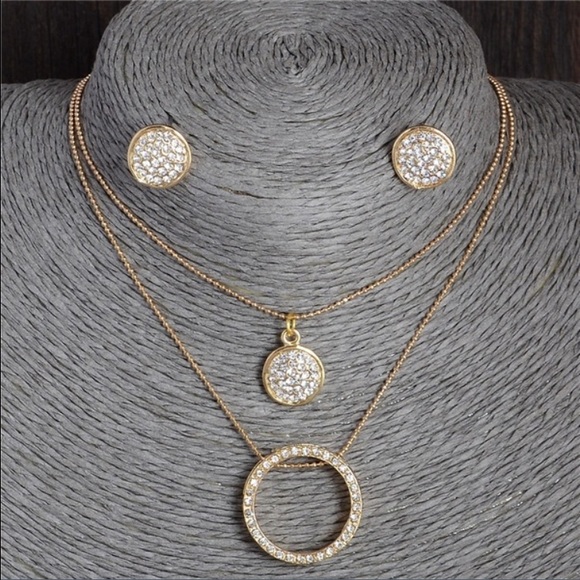 💥SOLD OUT💥"The Forever" Necklace and Earring Set - Picture 2 of 4