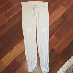 EUC Wildfox grey French terry jogger style pants