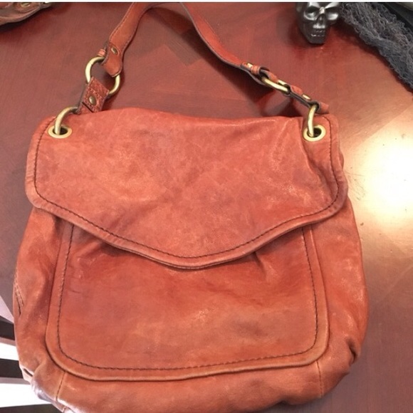 Light brown Fossil leather purse / hand bag