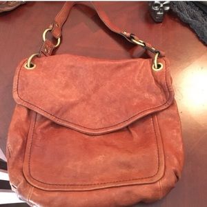 Light brown Fossil leather purse / hand bag