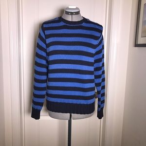 Burberry London Blue Stripped Cotton Sweater